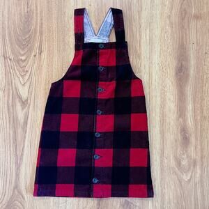 NEW Children's Place Red Black Checkered Corduroy Jumper